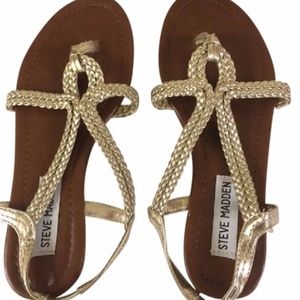 Steve Madden Gold Sandals